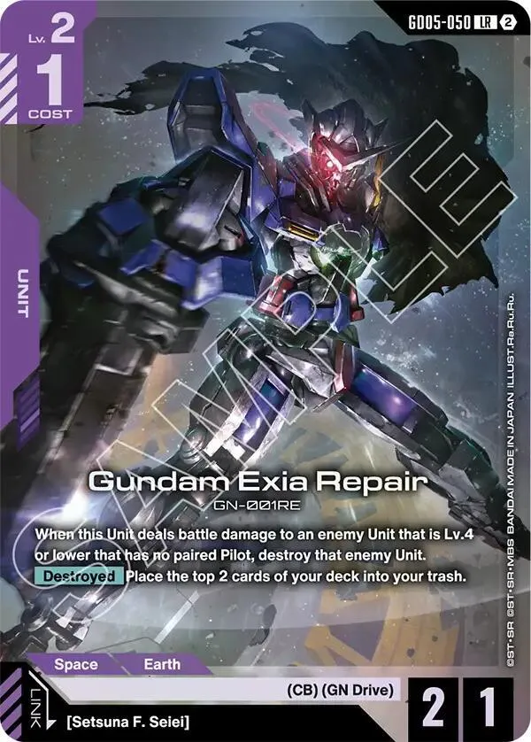 Gundam Exia Repair — Freedom Ascension — Gundam Card Game