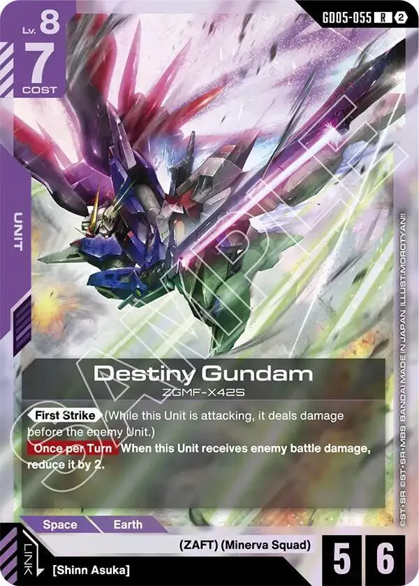 Destiny Gundam — Freedom Ascension — Gundam Card Game