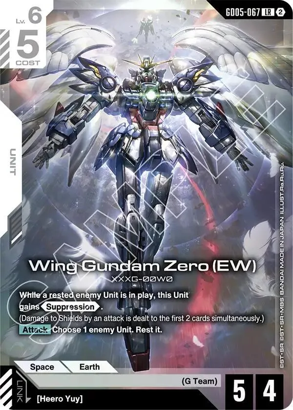 Wing Gundam Zero (EW) — Freedom Ascension — Gundam Card Game