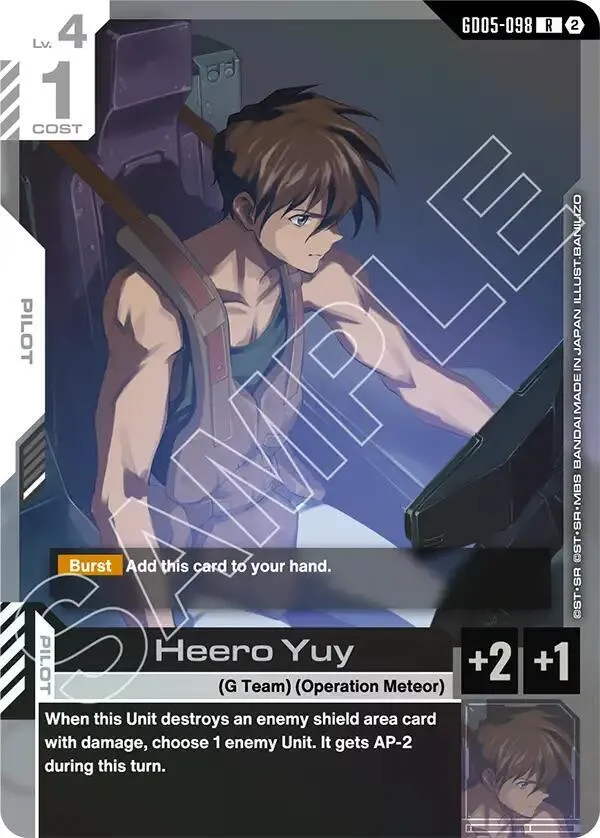 Heero Yuy — Freedom Ascension — Gundam Card Game