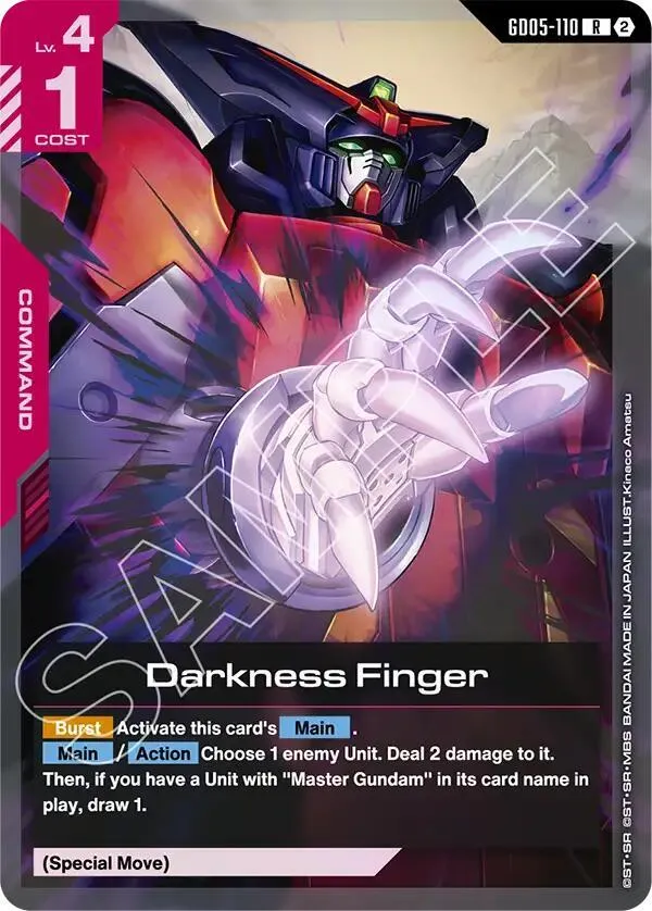 Darkness Finger — Freedom Ascension — Gundam Card Game