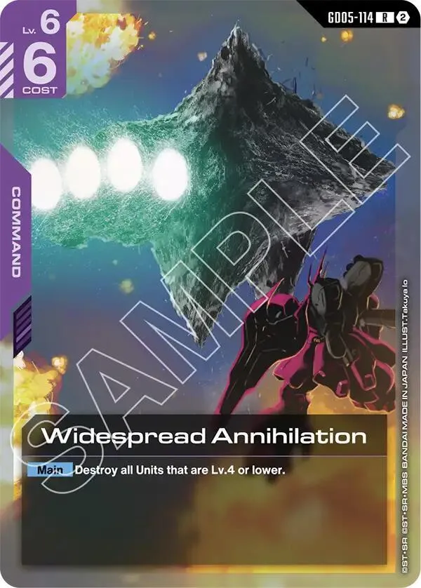 Widespread Annihilation — Freedom Ascension — Gundam Card Game