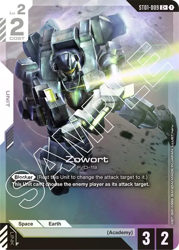 Zowort (C+) — Starter Deck 01: Heroic Beginnings — Gundam Card Game