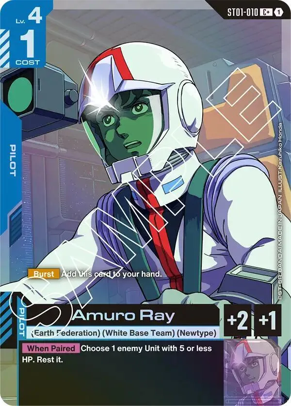 Amuro Ray (C+) — Starter Deck 01: Heroic Beginnings — Gundam Card Game