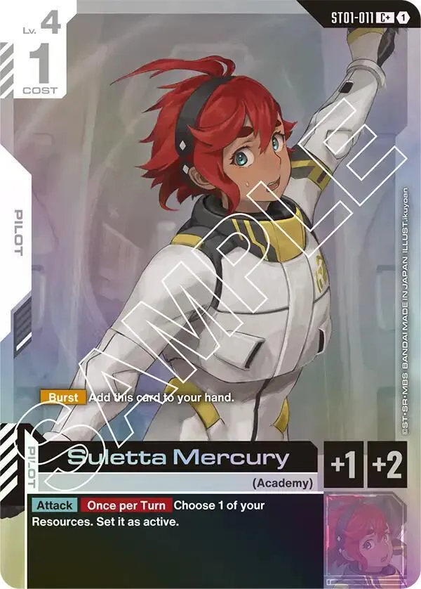 Suletta Mercury (C+) — Starter Deck 01: Heroic Beginnings — Gundam Card Game