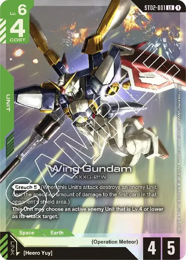 Wing Gundam — Starter Deck 02: Wings of Advance — Gundam Card Game