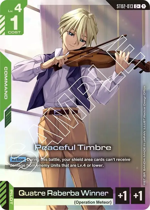 Peaceful Timbre (C+) — Starter Deck 02: Wings of Advance — Gundam Card Game
