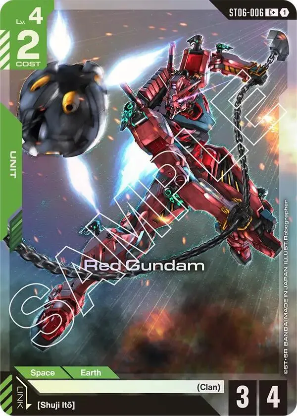 Red Gundam (C+) — Starter Deck 06: Clan Unity — Gundam Card Game