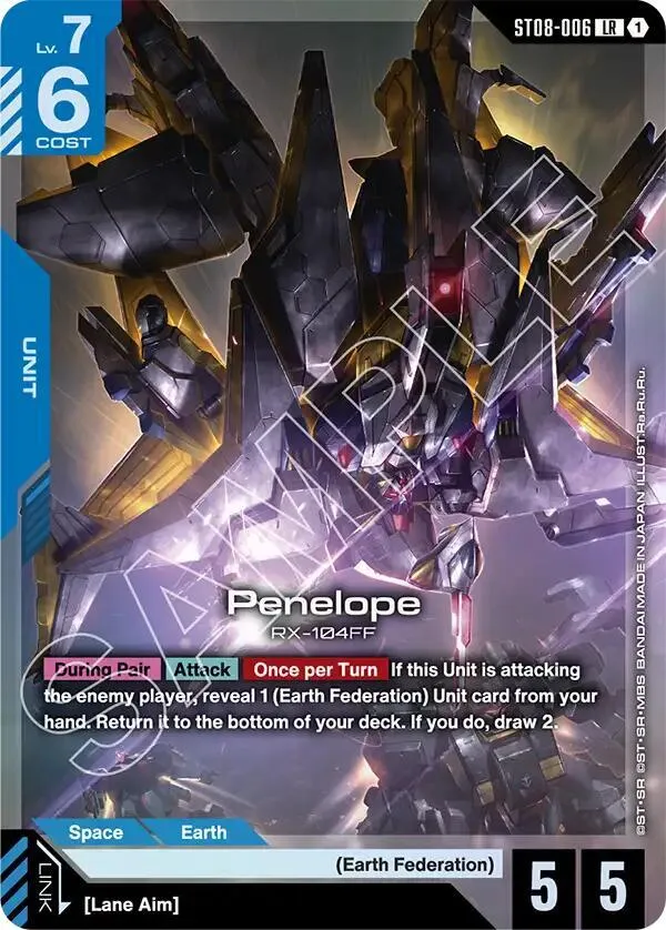 Penelope (LR) — Starter Deck 08: Flash of Radiance — Gundam Card Game