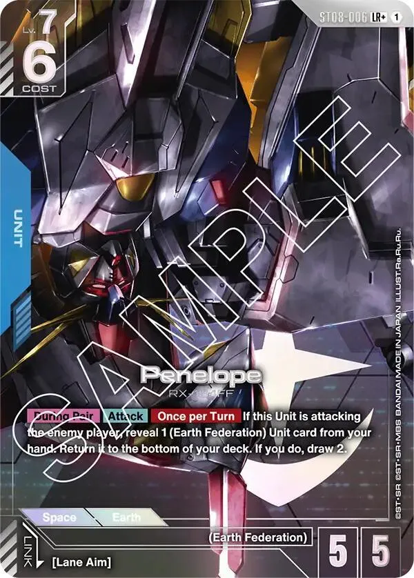 Penelope (LR+) — Starter Deck 08: Flash of Radiance — Gundam Card Game