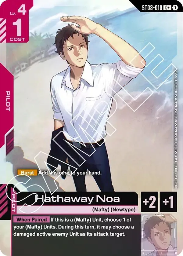 Hathaway Noa (C+) — Starter Deck 08: Flash of Radiance — Gundam Card Game