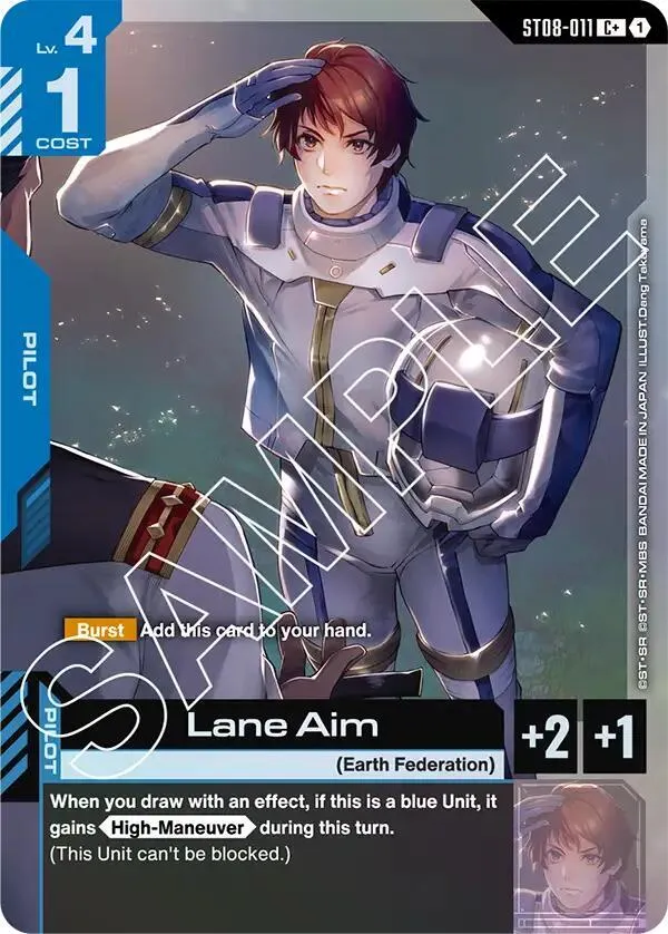 Lane Aim (C+) — Starter Deck 08: Flash of Radiance — Gundam Card Game
