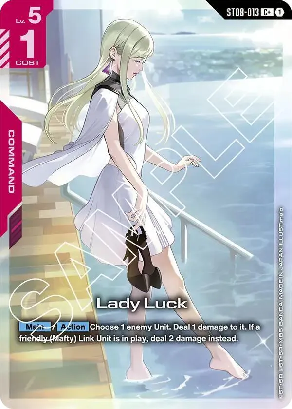 Lady Luck (C+) — Starter Deck 08: Flash of Radiance — Gundam Card Game