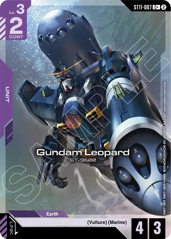 Gundam Leopard (C+) — Starter Deck 11: Aquatic Assault — Gundam Card Game
