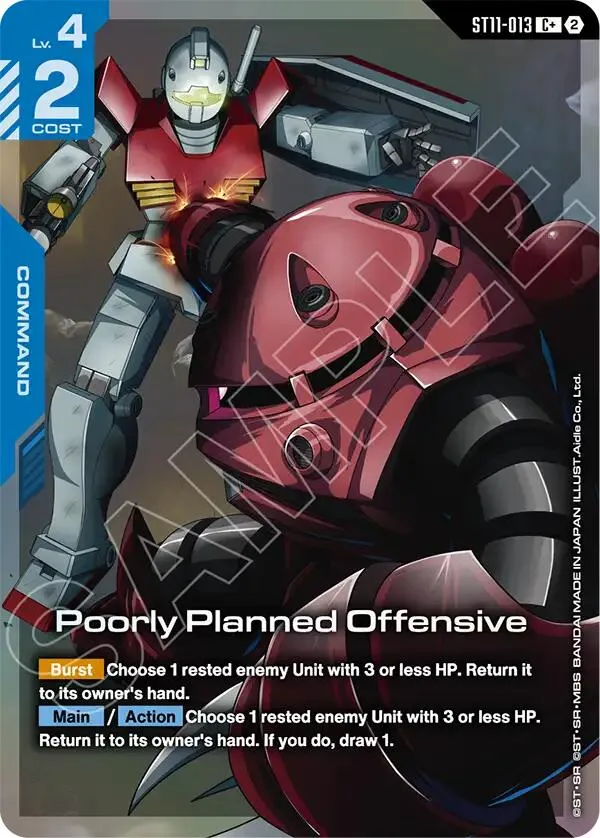 Poorly Planned Offensive (C+) — Starter Deck 11: Aquatic Assault — Gundam Card Game