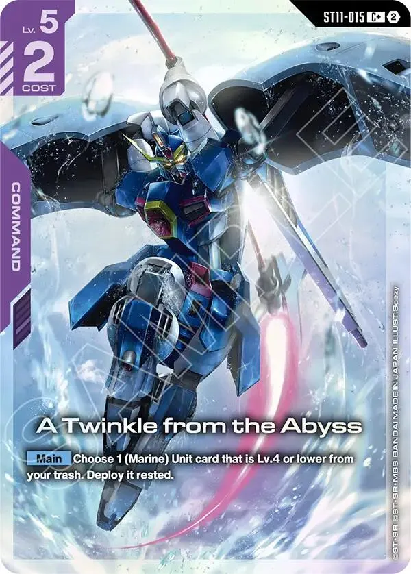 A Twinkle from the Abyss (C+) — Starter Deck 11: Aquatic Assault — Gundam Card Game