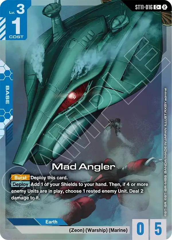 Mad Angler (C+) — Starter Deck 11: Aquatic Assault — Gundam Card Game