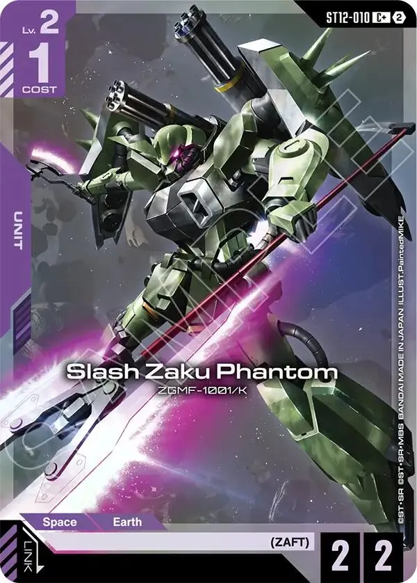 Slash Zaku Phantom (C+) — Starter Deck 12: Raging Onslaught — Gundam Card Game
