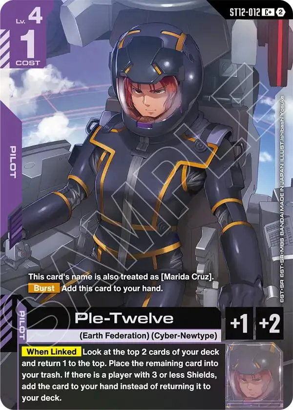 Ple-Twelve (C+) — Starter Deck 12: Raging Onslaught — Gundam Card Game