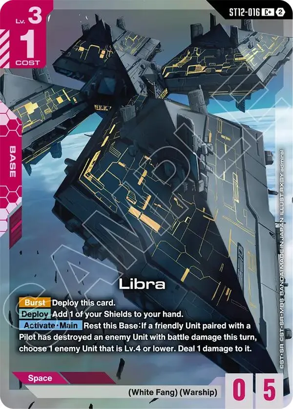 Libra (C+) — Starter Deck 12: Raging Onslaught — Gundam Card Game