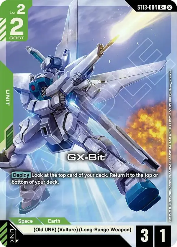 GX-Bit (C+) — Starter Deck 13: Silent Barrage — Gundam Card Game