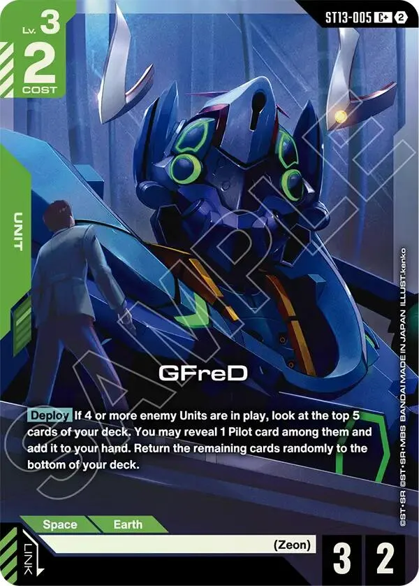 GFreD (C+) — Starter Deck 13: Silent Barrage — Gundam Card Game