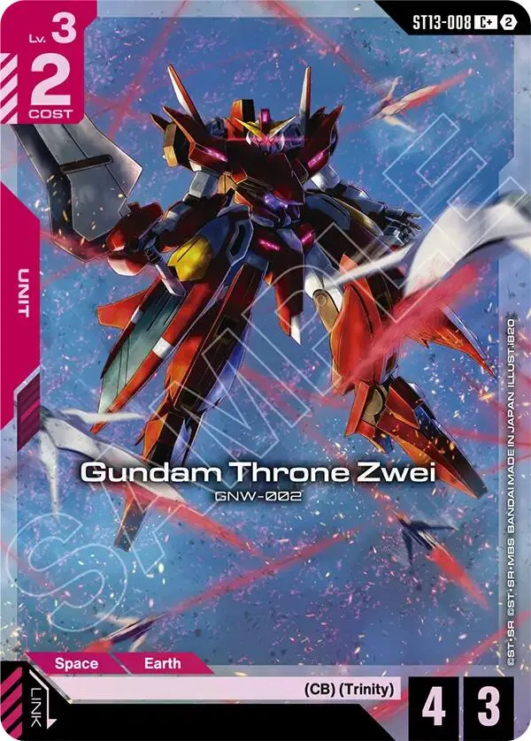 Gundam Throne Zwei (C+) — Starter Deck 13: Silent Barrage — Gundam Card Game