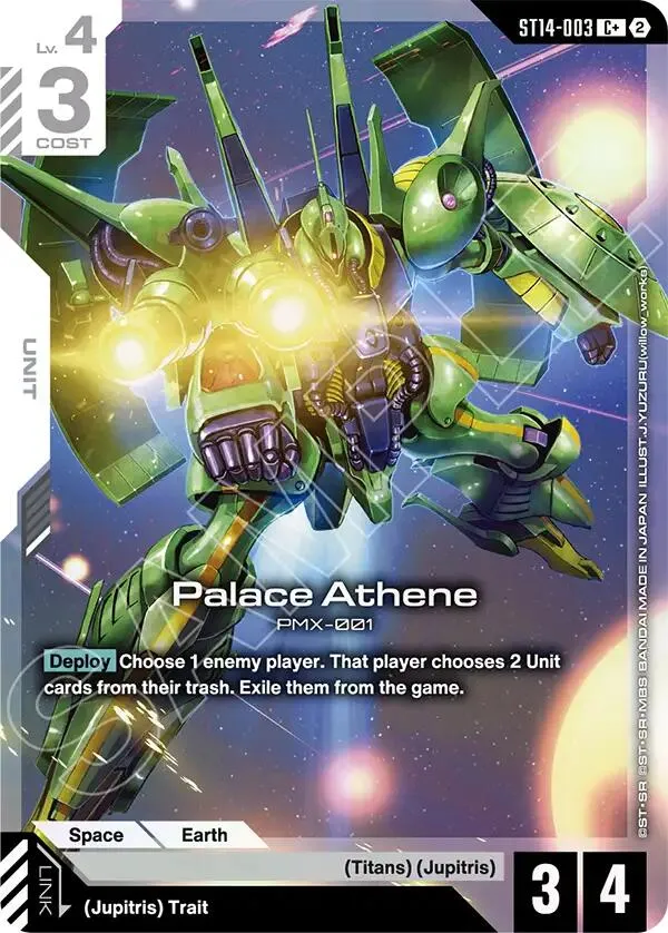 Palace Athene (C+) — Starter Deck 14: Heavy Dominion — Gundam Card Game