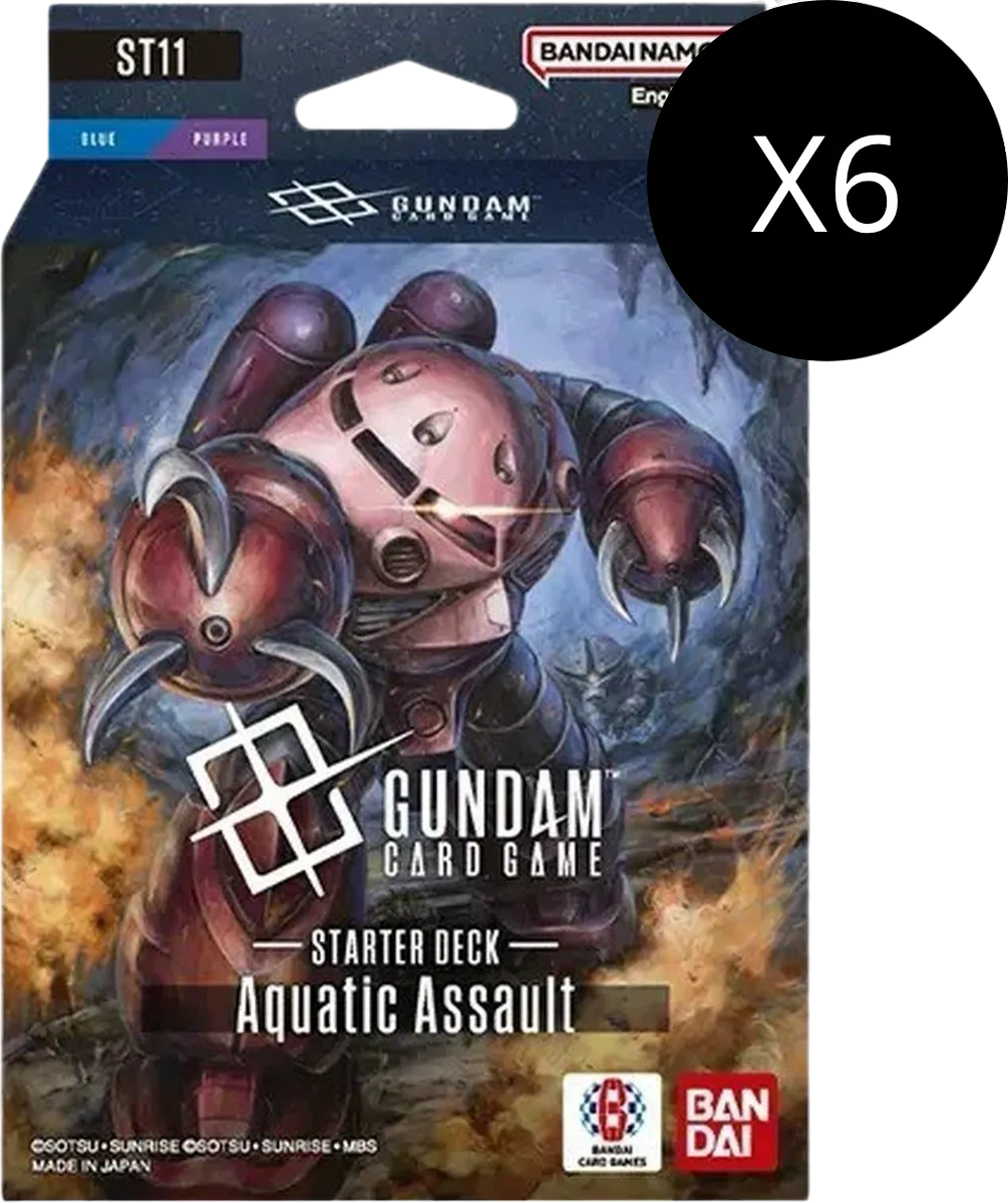 Starter Deck 11 : Display - Aquatic Assault — Starter Deck 11: Aquatic Assault — Gundam Card Game
