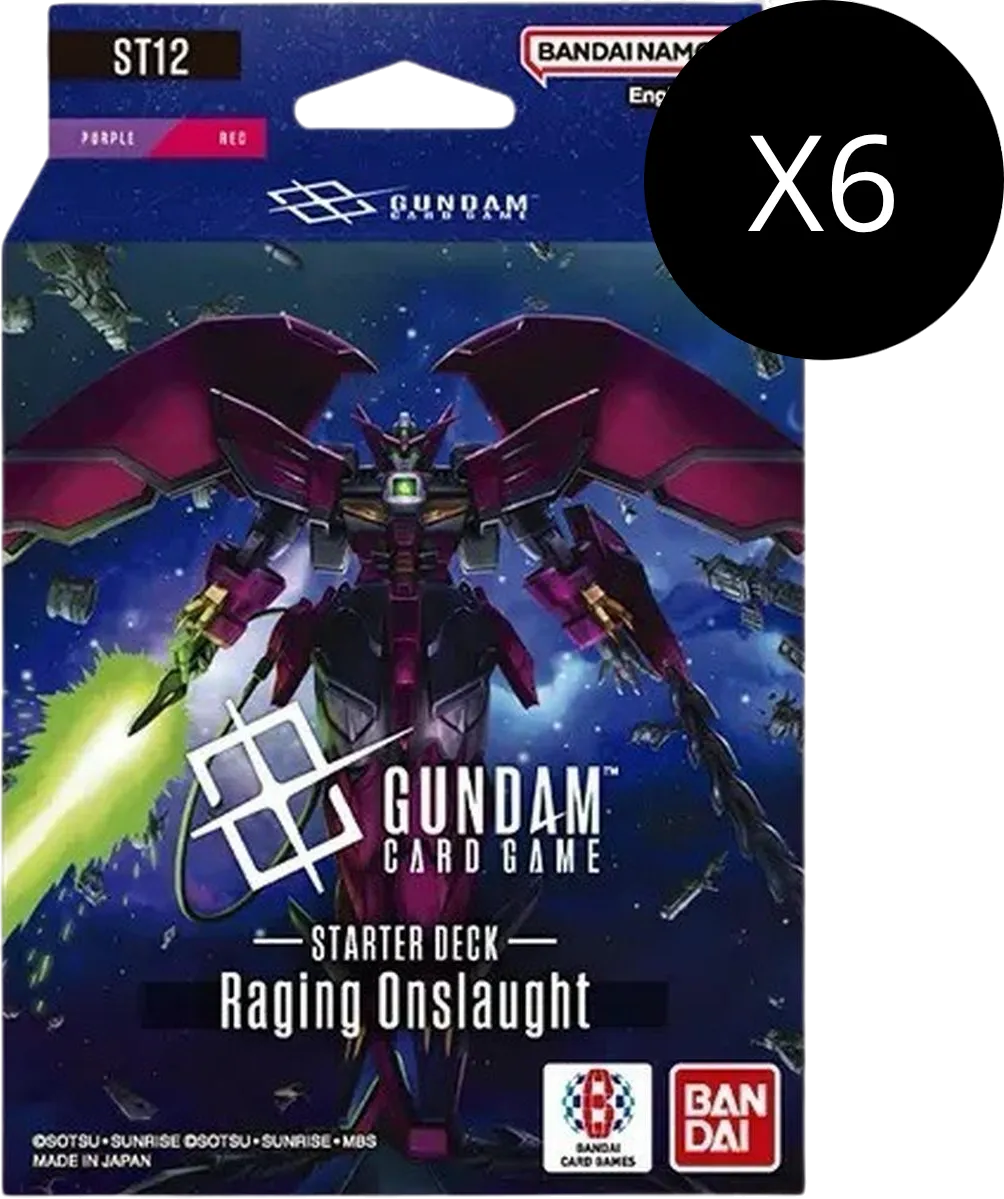 Starter Deck 12 : Display - Raging Onslaught — Starter Deck 12: Raging Onslaught — Gundam Card Game