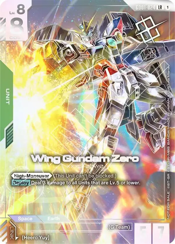 Wing Gundam Zero (Championship) (Winner) — Gundam Promotional Cards — Gundam Card Game