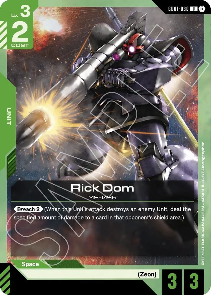 Rick Dom — Edition Beta — Gundam Card Game