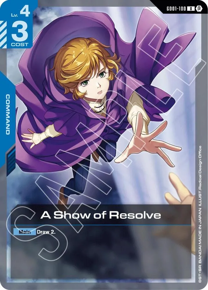 A Show of Resolve — Edition Beta — Gundam Card Game