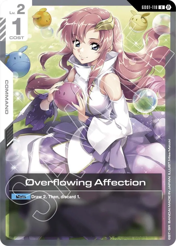 Overflowing Affection — Edition Beta — Gundam Card Game