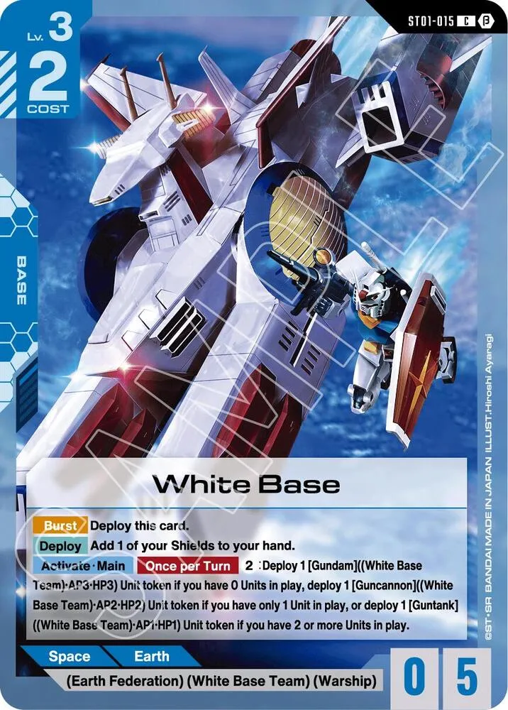 White Base — Edition Beta — Gundam Card Game