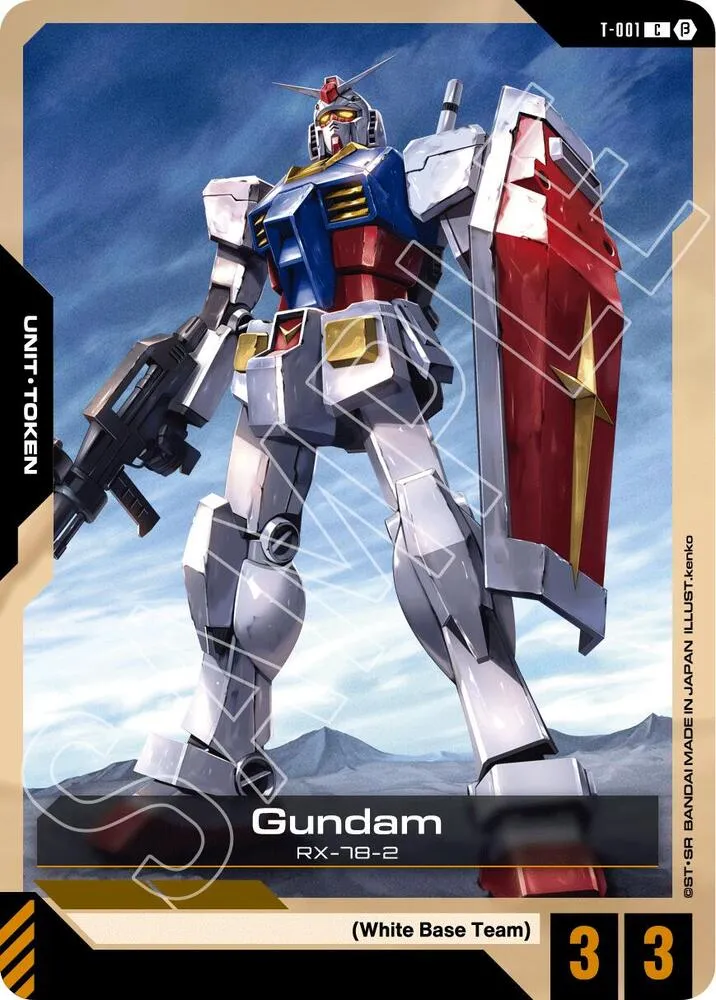Gundam (T-001) Token — Edition Beta — Gundam Card Game
