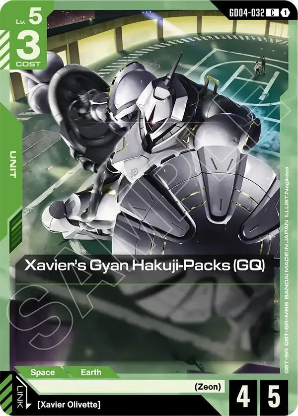 Xavier's Gyan Hakuji-Packs (GQ) — Phantom Aria — Gundam Card Game