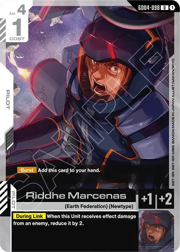 Riddhe Marcenas — Phantom Aria — Gundam Card Game