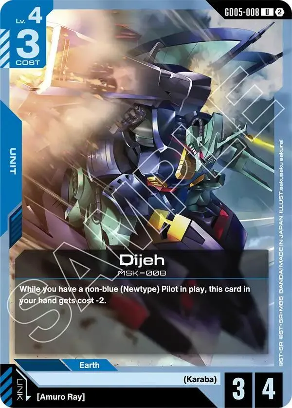 Dijeh — Freedom Ascension — Gundam Card Game
