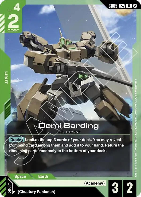 Demi Barding — Freedom Ascension — Gundam Card Game