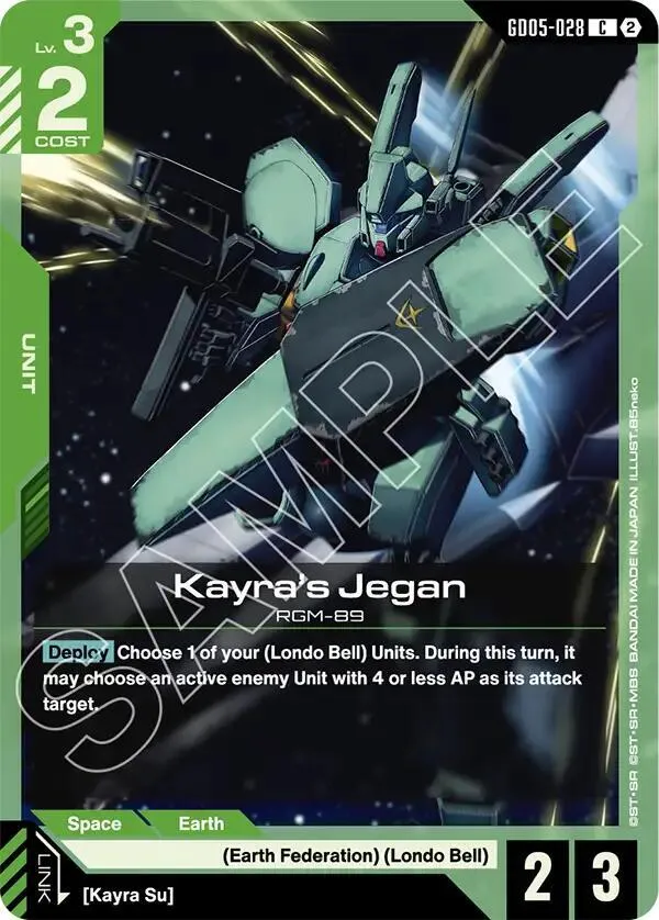 Kayra's Jegan — Freedom Ascension — Gundam Card Game
