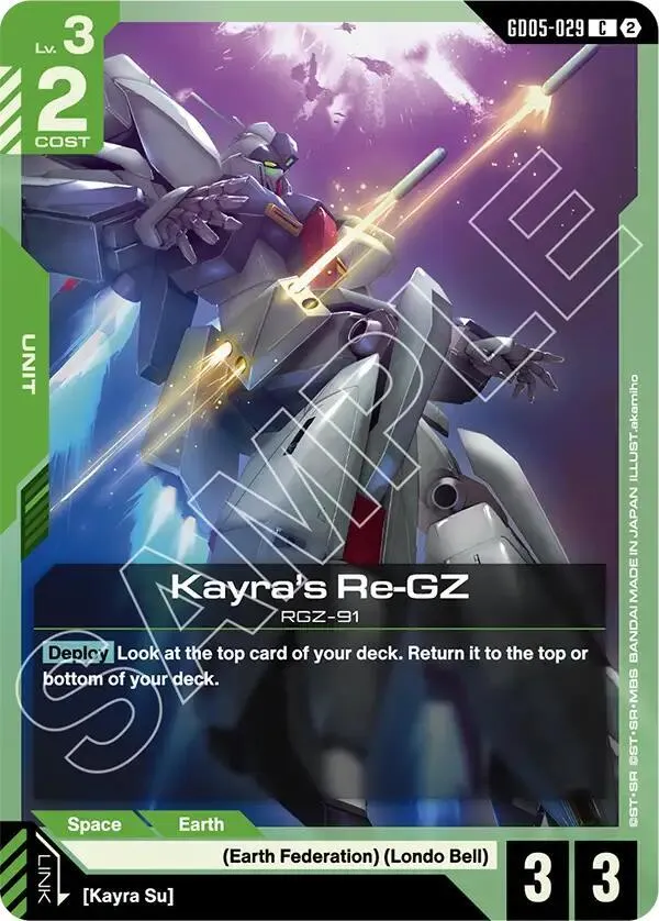 Kayra's Re-GZ — Freedom Ascension — Gundam Card Game