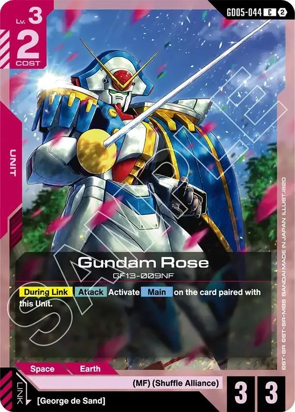 Gundam Rose — Freedom Ascension — Gundam Card Game
