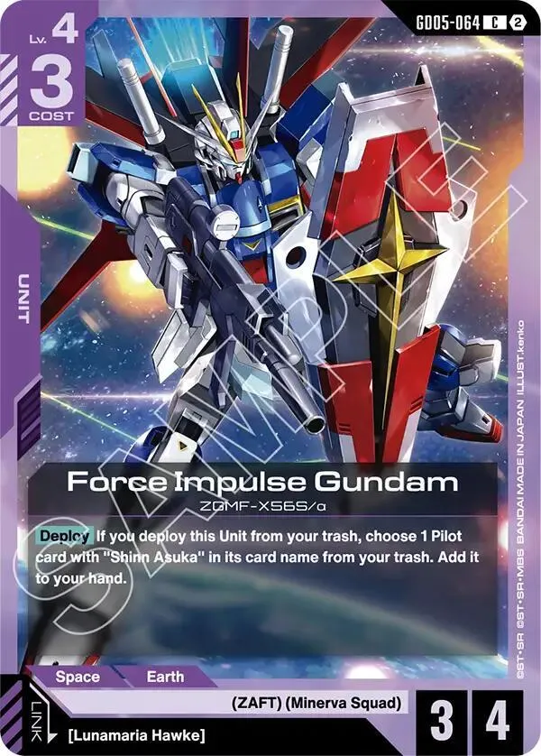Force Impulse Gundam — Freedom Ascension — Gundam Card Game