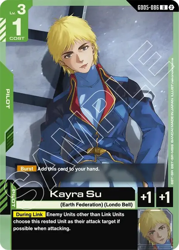 Kayra Su — Freedom Ascension — Gundam Card Game