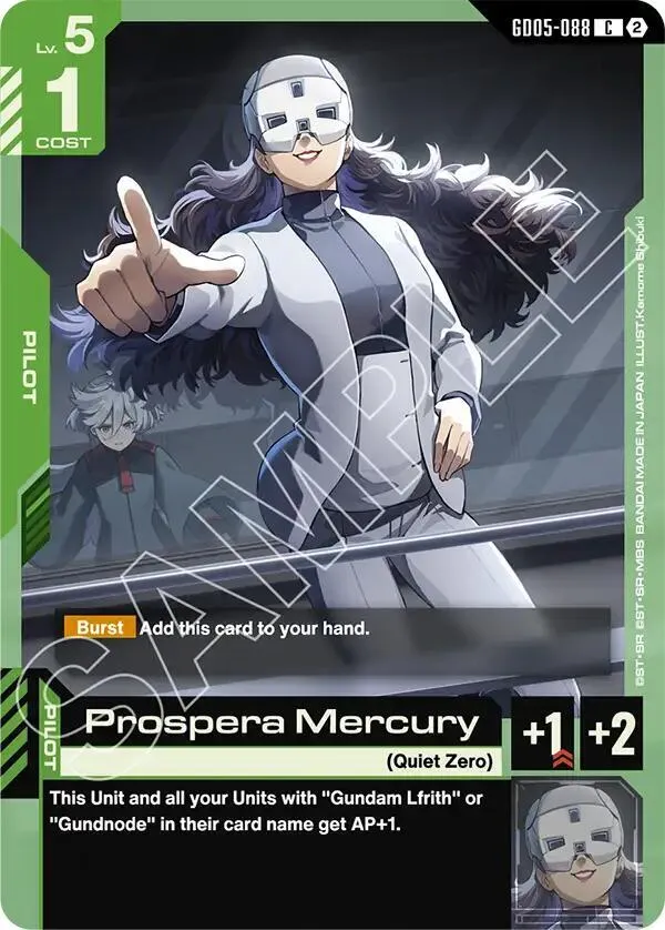 Prospera Mercury — Freedom Ascension — Gundam Card Game