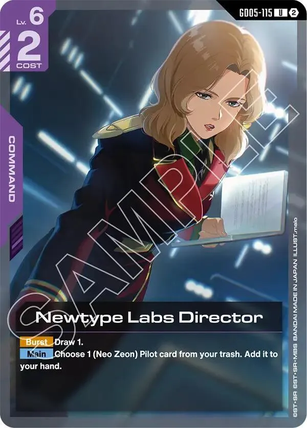 Newtype Labs Director — Freedom Ascension — Gundam Card Game