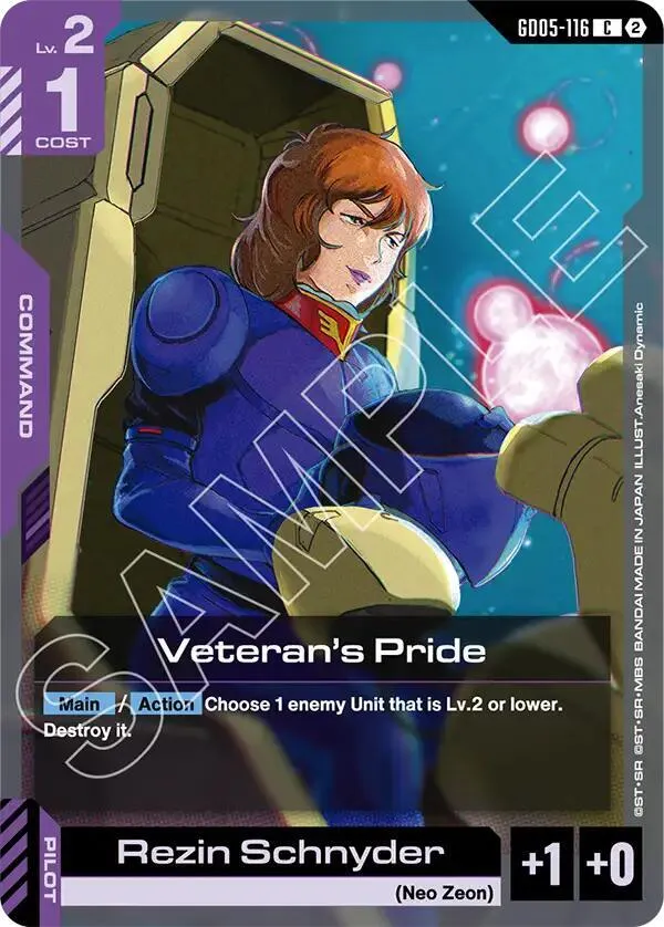 Veteran's Pride — Freedom Ascension — Gundam Card Game