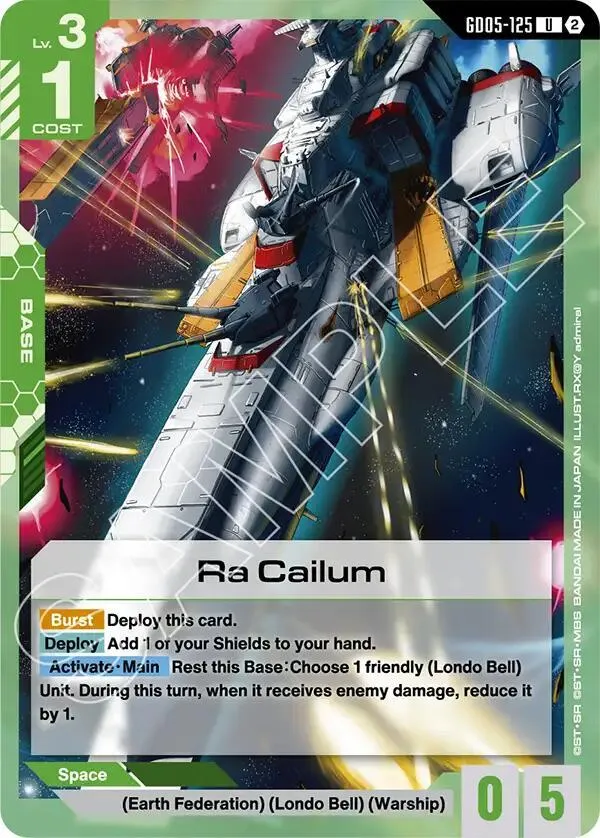 Ra Cailum — Freedom Ascension — Gundam Card Game