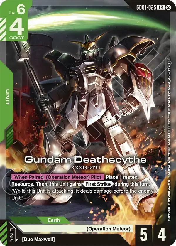 Gundam Deathscythe — Deck Build Box Freedom Ascension — Gundam Card Game